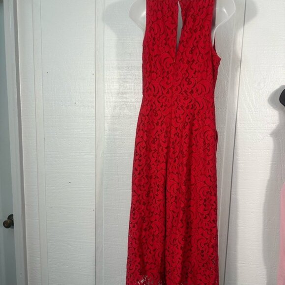 Anthropologie Jaeda Lace Wide-Leg Jumpsuit Moulinette Soeurs Size 8 EUC - Picture 7 of 10
